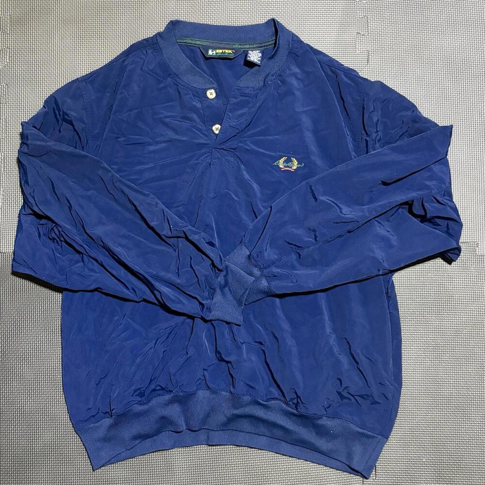 Eddie Bauer Golf Ebtek Jacket Mens Small Windbreaker Blue